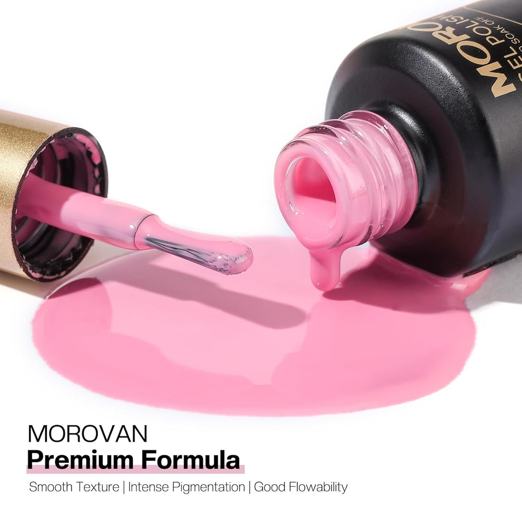 12-Color Gel Nail Polish Kit with UV/LED Lamp