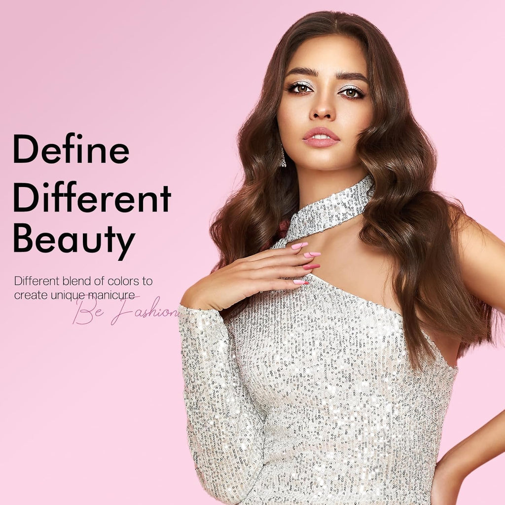 12-Color Gel Nail Polish Kit with UV/LED Lamp