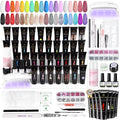 36-Color Poly Gel Nail Extension Kit with UV/LED Lamp
