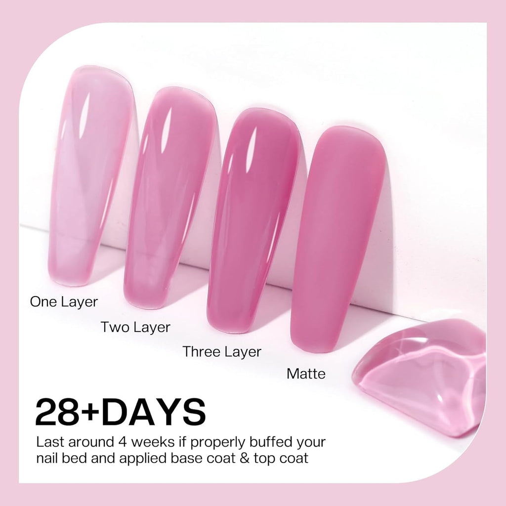 12-Color Gel Nail Polish Kit with UV/LED Lamp