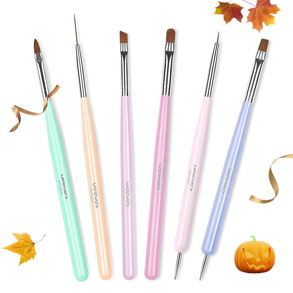 6-Piece Nail Art & Detail Brush Set