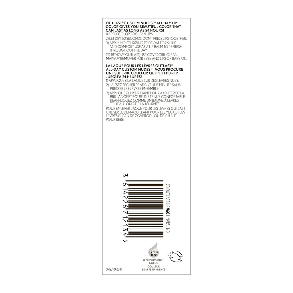 Outlast All-Day Lip Color, 960 Universal Nude