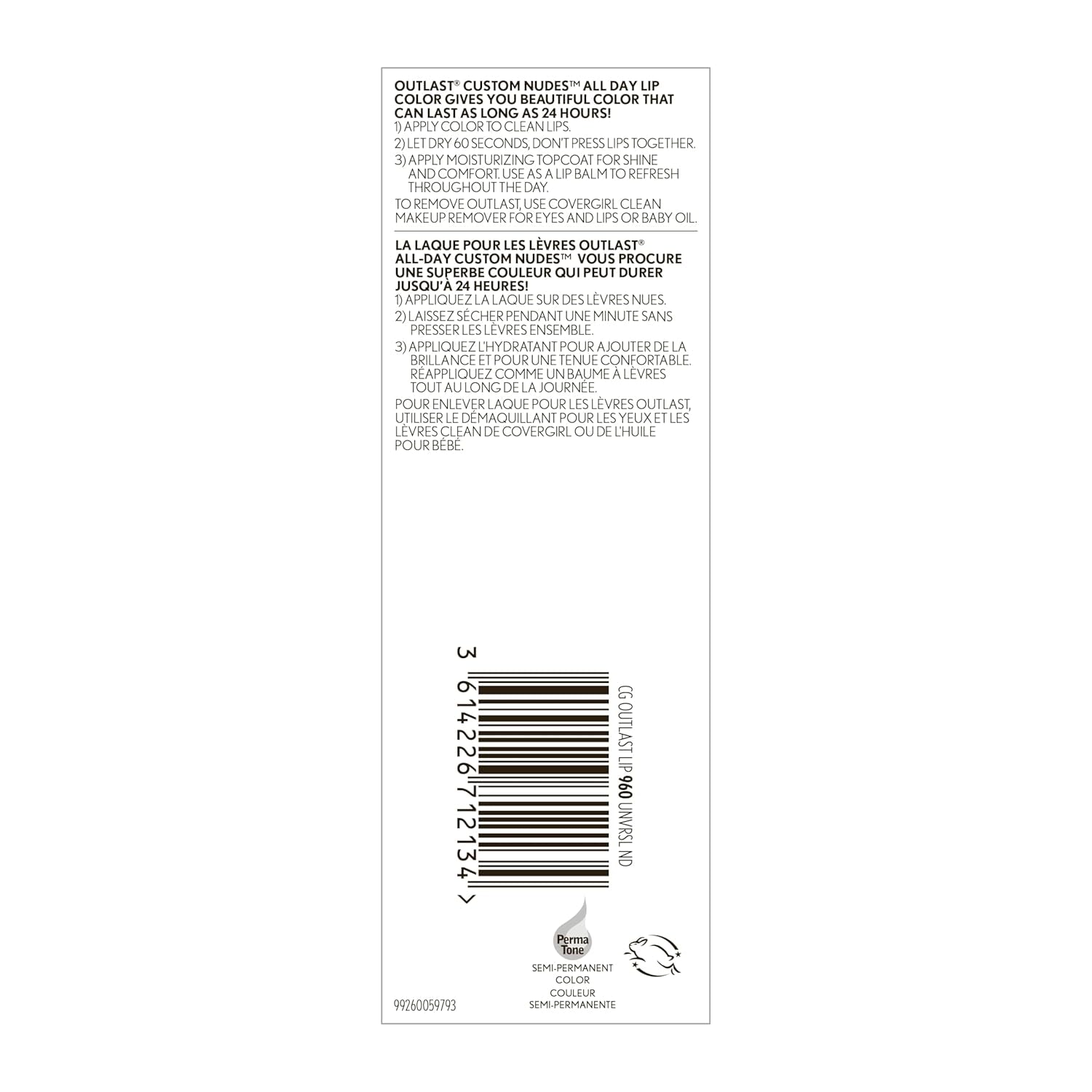 Outlast All-Day Lip Color, 960 Universal Nude